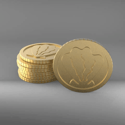 Coin.gif Archivo STL gratis 🪙 Bob Esponja Una Moneda de Dólar de la Suerte 🤑・Modelo imprimible en 3D para descargar, bigovereasy