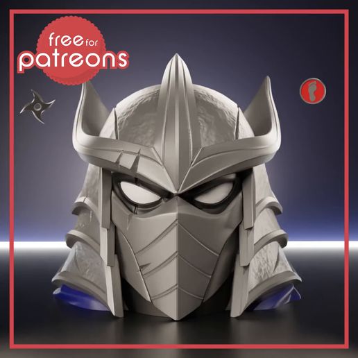 Shredder-free.mp4 MTG TNMT DECK BOX COMPATIBLE WITH COMMANDER DECKS: Shredder Helmet #113