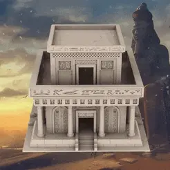 4660fb53d708a689eaa8bd4c78201ba9_original.gif Egyptian Architecture - Two Story column house