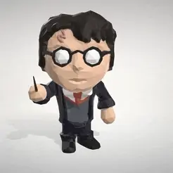 harry.gif STL file Harry Potter - Lowpoly Collection・3D printer model to download