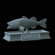 Bass-mount-statue-5.gif fish Largemouth Bass / Micropterus salmoides open mouth statue detailed texture for 3d printing
