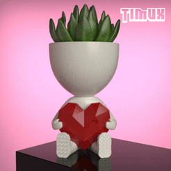 TIMUX_MD5.gif STL file ROBERT PLANT WITH HEART・3D printing idea to download
