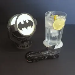 cover.gif 3D file Bat-Signal Coaster Display・Design to download and 3D print