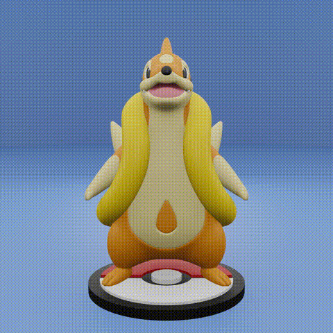 🐉 Pokemon No. 418, 419 Buizel, Floatzel・ STL File for 3D printing・Cults