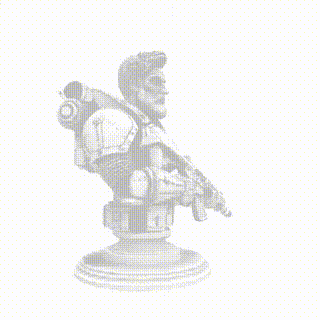 3DL Dl Soldier Bust .Stl .Glb for 3D Printer