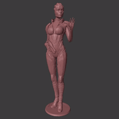 samara.gif Fichier STL Mass Effect Statue Samara・Design pour imprimante 3D à télécharger