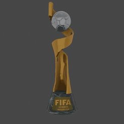0001-0120_AdobeExpress.gif Fichier STL Trophée de la Coupe du monde de football féminin・Objet pour imprimante 3D à télécharger
