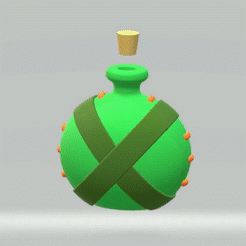 Produce_2.gif STL file The magic potion vial・3D printer model to download
