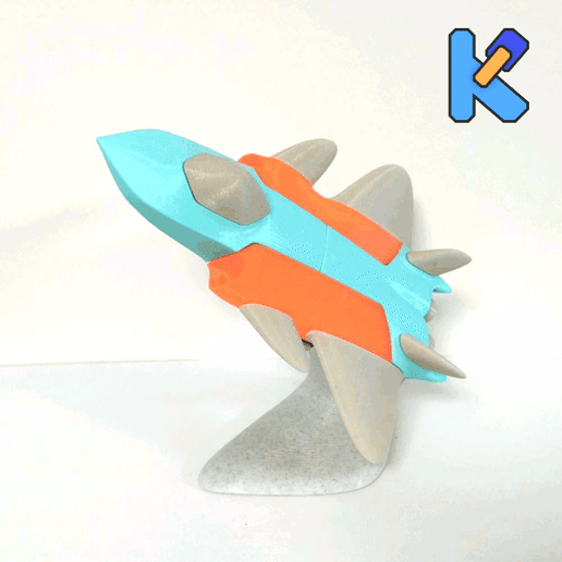GIF-200809_102226p.gif Download STL file Fighter Jet Toy Puzzle - CN type • 3D print template, HeyVye