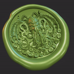 Ktulhu.gif Download STL file Cthulhu's Purity Seal • 3D printing model, yugens173