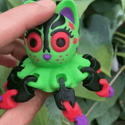 F74E09A8-77CE-4157-91C3-1F5F951DB238.gif STL file Galactic Space Kitty・Design to download and 3D print