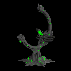 gauss.244.gif STL file highly posable space egyptian terminator magnetic-flux mega turret・3D printing model to download