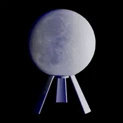 000_moon_lithophane.gif High resolution 3d models for Moon / Earth / Custom Lithophane 3d printing