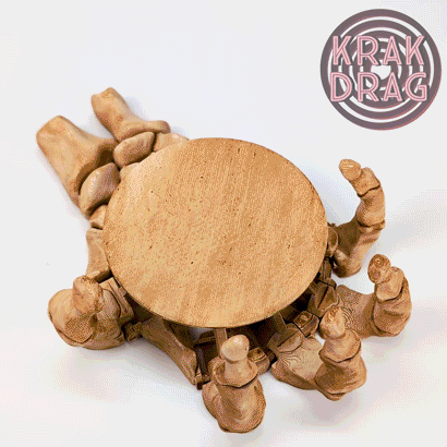 Skeleton Hand: Halloween Self-Adjusting Coaster