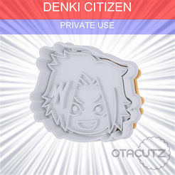 Denki_Citizen~PRIVATE_USE_CULTS3D_OTACUTZ.gif Denki Citizen Cookie Cutter / MHA