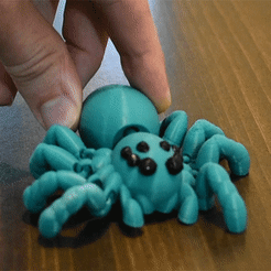 Spider.gif Archivo STL Araña - Sin soportes・Plan de impresión en 3D para descargar, DoodadWorks
