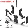 universal_car_phone_holder_assembly.gif Archivo STL soporte universal para teléfonos de coche・Diseño para descargar y imprimir en 3D