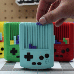 EdwardMakes-GameBoy-Color-Tetris-Mini-1.gif Fichier 3D MINI TETRIS GAMEBOY COLOR - JOUET RÉTRO ET RÉCIPIENT・Design imprimable en 3D à télécharger