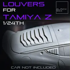 0.gif 3D file Z 2023 WINDOW LOUVER SET FOR TAMIYA 1-24 Modelkit・Model to download and 3D print